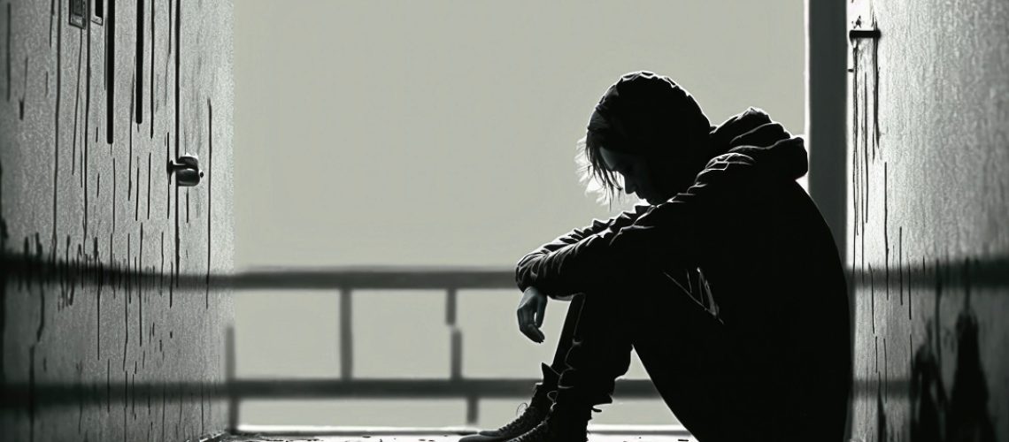 Depressed Young man, Teenager, Boy, Suffering From Depression, Y